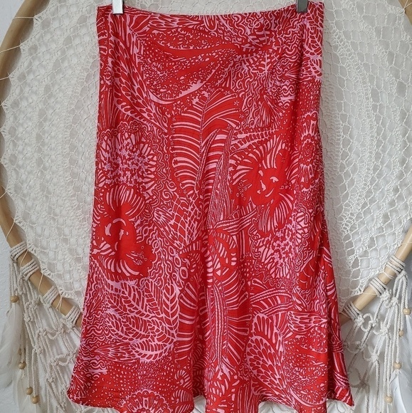 Ann Taylor Flowy 100% Silk Skirt Size 8 - Picture 1 of 6
